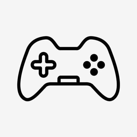 Simple Controller Drawing, Control Drawing, Controller Drawing, Game Controller Art, App Ikon, Zestaw Ikon, Doodle Tattoo, Ios App Icon Design, Small Drawings