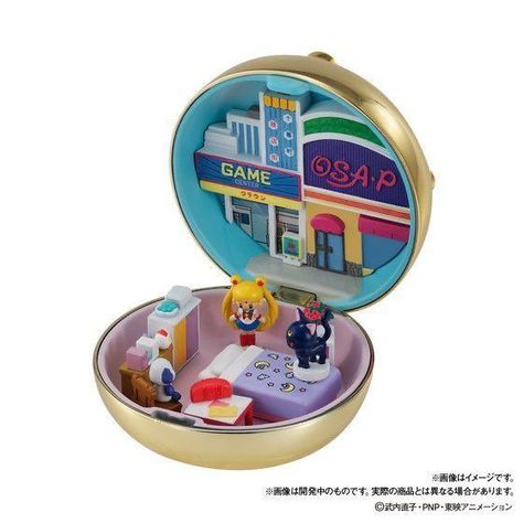 Sailor Moon Compact, Sailor Moon Toys, Dorm Design, Compact House, Kawaii Pens, Tip Jars, 90s Toys, Pocket Edition, Moon Lovers