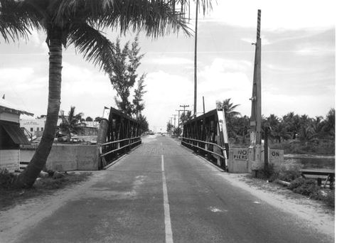 Pompano Beach bridge and approaches (1953) #Broward100 #PompanoBeach Pompano Beach Florida Restaurants, Beach Lighthouse, Global Vipassana Pagoda Mumbai, Point Pleasant Beach, Old Orchard Beach, Broward County, Ft Lauderdale, Vintage Florida, Pompano Beach