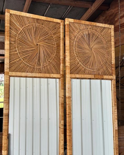 Be nice. Work Hard. Eat tacos. Buy Vintage. The end. Vintage pair of monumental Buri Rattan sunburst mirror wall panels in excellent condition. I have two pairs and a single ready and available. 24.5x95 DM for Details #oldflorida #oldfloridaregency #coastaldecor #vintageflorida #naplesflorida #bocagrande #bonitasprings #fortmyers #fortmyersbeach #sanibelisland #captivaisland #vintagerattan #vintagebamboo #floridafurniture #brittanysbamboobarn #upchargepretzel Sunburst Mirror Wall, Mirror Wall Panel, Florida Furniture, Captiva Island, Fort Myers Beach, Sunburst Mirror, Sanibel Island, Old Florida, Vintage Florida