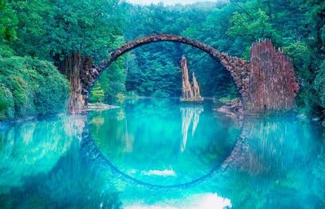 Devil’s Bridge, Germany - ONE OF THE MOST MYSTERIOUS PLACES ON EARTH Unreal Places On Earth, Travel World Aesthetic, Crooked Forest, Mysterious Places On Earth, Aesthetic Australia, Devils Bridge, Unreal Places, Marfa Lights, Myth Creatures