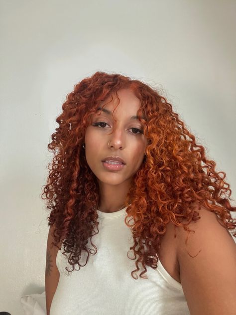 21st Birthday Hairstyles, Red Copper Hair Color, Copper Red Hair, Hair Orange, Red Blonde Hair, Inspo Hair, Red Curly Hair, Red Brown Hair, Colored Curly Hair