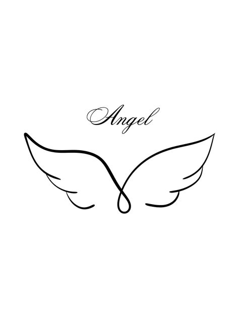 Angel Logo, Angels Touch, Minimalist Icons, Angels Logo, Wings Logo, Bible Facts, 1 Logo, Web Graphics, Color Vector