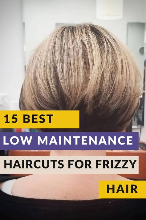 15 Best Low Maintenance Haircuts for Frizzy Hair [Very Unique] Frizzy Wavy Haircuts, Frizzy Short Hair, Low Maintenance Short Hair, Oval Haircut, Advanced Style Boho, Thick Frizzy Hair, Fizzy Hair, Frizzy Wavy Hair, Haircuts For Frizzy Hair