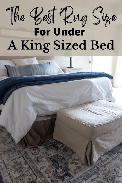 The Right Rug Size For A King Bed - The Morris Mansion Bedroom Area Rugs Under King Bed, What Size Carpet Under King Bed, Area Rug King Size Bed, Right Size Rug For King Bed, King Size Bed Rugs, 8x10 Rug King Bed, Bedroom Rug King Bed, 8 By 10 Rug Under King Bed, Rug Under King Size Bed Master Bedrooms