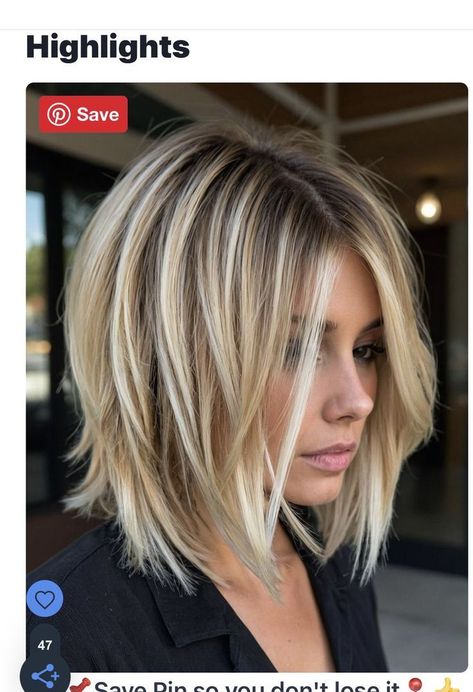 Discover 30 chic short hairstyles that suit every hair type and texture. Perfect for your next salon visit! Thick Hair Bobs Medium, Floating Bob Haircut, Trendy Hair Cuts 2024, Bob Balayage Blonde, Hairdos For Short Hair, Shoulder Length Hair Cuts, Haircuts For Medium Hair, Penteado Cabelo Curto, Hair Color And Cut