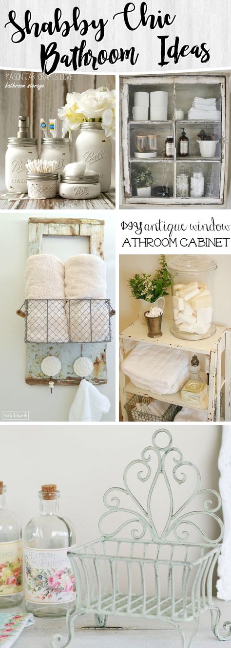 15 Shabby Chic Bathroom Ideas Transforming Your Space From Simple to Classic Shabby Chic Bathroom Ideas, Chic Bathroom Ideas, Camera Shabby Chic, Rideaux Shabby Chic, Baños Shabby Chic, Cocina Shabby Chic, Shabby Chic Interior Design, Chic Bathroom Decor, Decoration Shabby