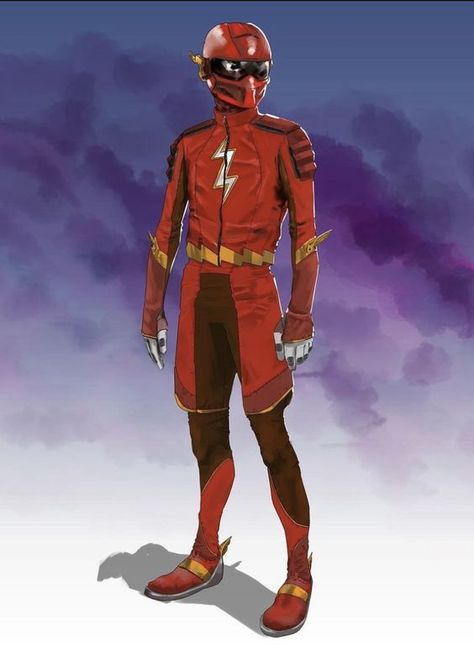 The Flash Suit Design, Speedster Suit Designs, Dc Concept Art, Flash Concept Art, Flash Redesign, Speedster Superhero, Flash Suit, Flash Cosplay, Flash Characters