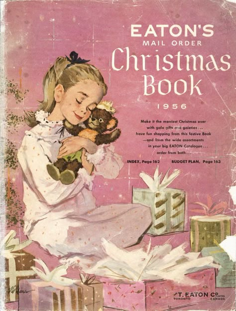 Christmas Ads, 1950s Christmas, Walking In A Winter Wonderland, Pink Xmas, Christmas Ad, Christmas Catalogs, Christmas Memories, Christmas Book, Old Fashioned Christmas