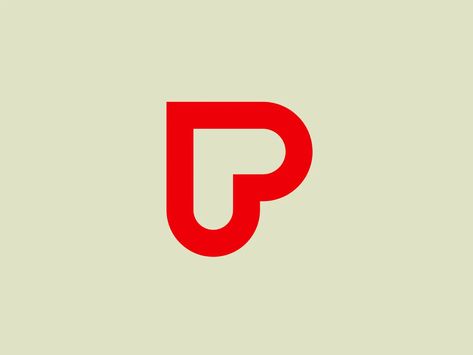 Letter P Logo / Red Logo / Modern Logo / Media Logo / GoPlay... Letter P Logo, Vertical Logo, P Letter, P Logo, Examples Of Logos, Modern Sans Serif Fonts, Modern Sans Serif, Media Logo, Bold Typography