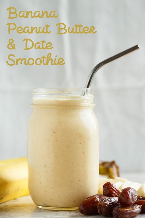 Natural Desserts, Date Smoothie, Banana Peanut Butter, Peanut Butter Smoothie, Overnight Oat, Date Recipes, Pineapple Smoothie, Good Smoothies, Vegan Keto