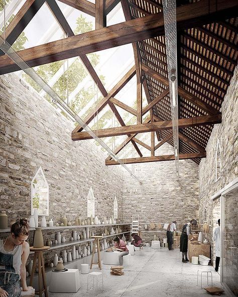 Portfolio D'architecture, Ruins Architecture, Architecture Renovation, Renovation Architecture, Adaptive Reuse, Architecture Rendering, Architecture Portfolio, Roof Design, Architecture Presentation