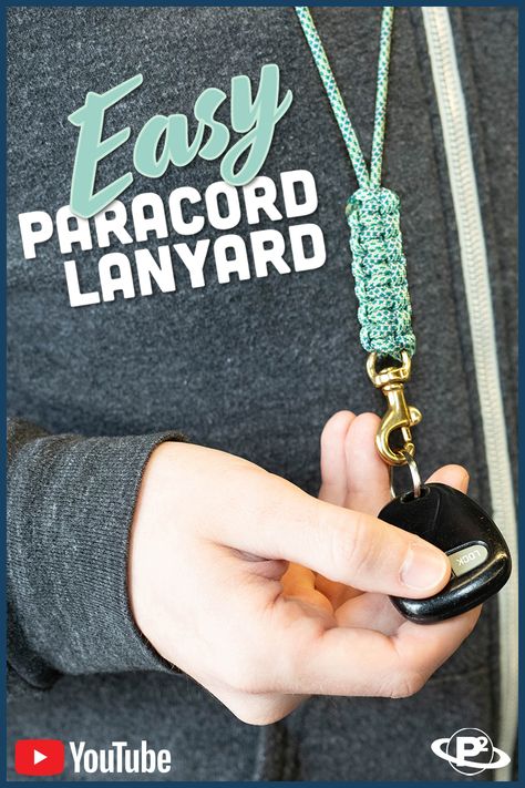 Paradors Lanyard Diy, Paracord Lanyard Instructions, Making A Lanyard, Paracord Lanyard Diy Tutorials, Easy Paracord Keychain, Paracord Lanyard Diy, Lanyard Patterns, Diy Macrame Projects, Lanyard Tutorial