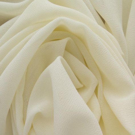 Amazon.com: Solid Ivory White Crepe Georgette Fabric 58" Width ℳ - Sold by the Yard Georgette Fabric, Silk Crepe, Ivory White, Ivory Color, Bohemian Style, Sewing Crafts, Yard, Trending Outfits, Fabric