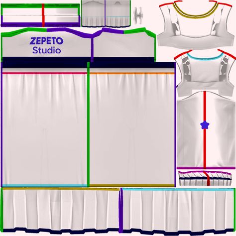 Zepeto Template For Clothes, Zepeto Template, Zepeto Clothes, Clothes Template, Map, Clothes