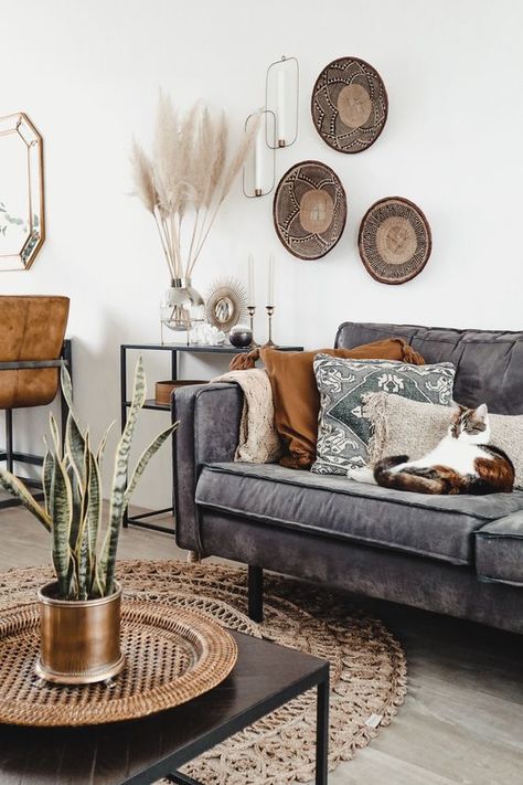 Terracotta floor living room