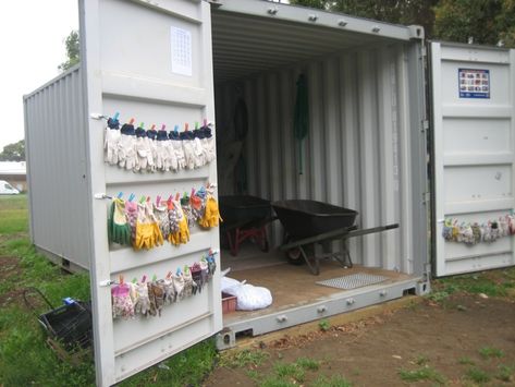 Container Sheds, Small Shipping Containers, Shipping Container Workshop, Shipping Container Sheds, Shipping Container Storage, Farm Storage, Garden Shed Diy, Hay Storage, Shipping Container Pool