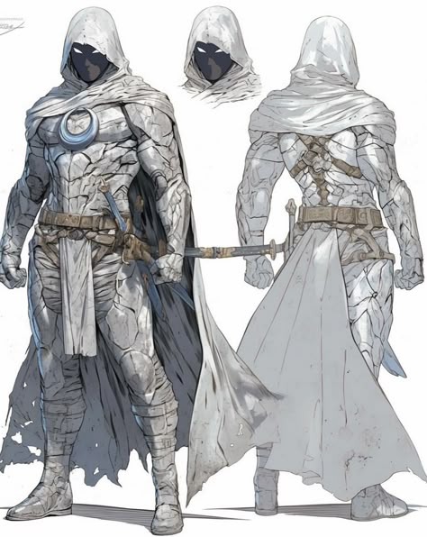 Moon Knight Concept, Soul Caliber, Moon Knight Comics, Magic Steampunk, Retro Comic Art, Marvel Comics Artwork, Superhero Oc, Batman Concept, Marvel Knights