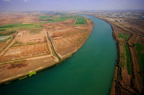 he Tigris is the eastern of the two great rivers that define Mesopotamia, the other being the Euphrates. The river flows south from the mountains of southeastern Turkey through Iraq and empties into the Persian Gulf. Tigris River, Persian Gulf, East Timor, Ancient Mesopotamia, Bible History, Great River, Mesopotamia, Vacation Places, Islamic Pictures