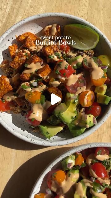 The Vegan Warehouse on Instagram: "No more recipe hunting - we have your Saturday dinner right here 🥣 

Try out this Sweet Potato Burrito Bowl recipe by dishingouthealth and let us know how much you love it 🤤
#veganrecipes #veganfood" Sweet Potato Burrito Bowl, Potato Burrito Bowl, Potato Burrito, Sweet Potato Burrito, Saturday Dinner, Burrito Bowl Recipe, Burrito Bowls Recipe, Burrito Bowl, Bowl Recipe