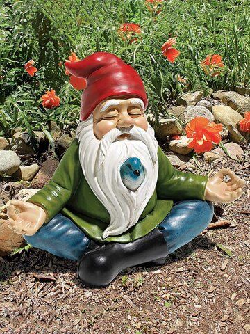 I found this amazing 1PC Garden Dwarf Gnome Yoga Sit Statue Resin Miniature Yoga Fairy Figurines Sculptures Decoration with US$23.99,and 14 days return or refund guarantee protect to us. --Newchic Biker Gnomes, Turtle Statue, Garden Gnomes Statue, Tree Statues, Fairy Furniture, Gnome Statues, Meteor Garden 2018, Gnome Gift, Garden Gnome