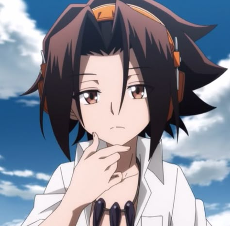 Yoh Asakura Pfp, Yoh Asakura Icon, Yoh Shaman King, King Gif, Yoh Asakura, Shaman King, Drawing Base, Art Studies, Aesthetic Anime