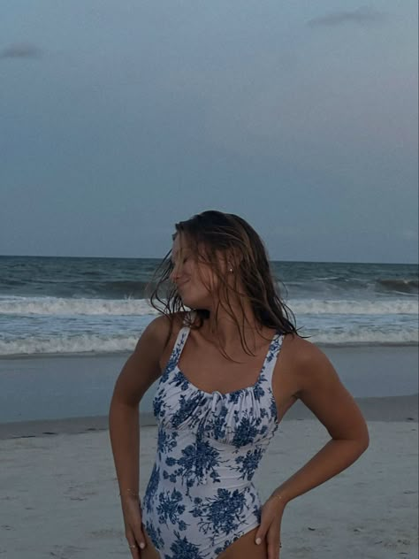 #summer #beach Cute Bathers One Piece, Swimsuit Coverups Aesthetic, Swimsuit Inspo Summer, Coastal Swimsuit, Floral Swimsuit Aesthetic, Costal Granddaughter Swimsuit, Coastal Granddaughter Swimsuit, Beachy Aesthetic Swimsuit, Light Blue Bathing Suit Aesthetic