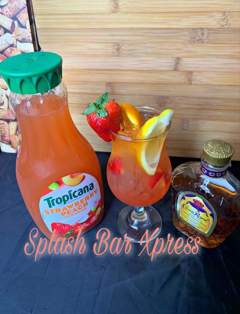 Crown Punch Recipes, Mixed Drinks With Crown Royal, What To Mix With Peach Crown Royal, Peach Crown Royal Drinks, Peach Royal Crown Recipes, Peach Crown Royal Drink Recipes Easy, Crown Mixed Drinks Recipe, Drinks With Crown Royal Peach, Mixed Drinks With Peach Crown Royal