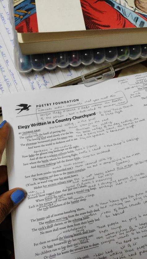 academia, notes, english literature, elegies, poems, thomas gray, graveyard school of poetry, elegy written in a country churchyard, english literature notes, annotation, poetry, writing, elegy English Major Notes, Eng Literature Aesthetic, Elegy Written In A Country Churchyard, English Literature Notes Aesthetic, Literature Notes Aesthetic, Studying English Literature Aesthetic, Literature Major Aesthetic, English Literature Student Aesthetic, Academia Notes