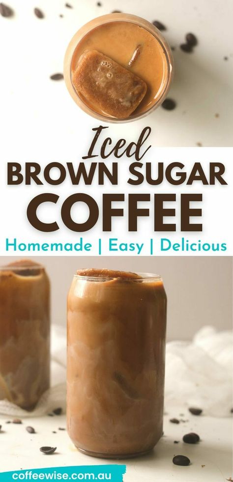 Iced Coffee With Espresso Recipe, Espresso Ice Cubes, Sonic Iced Coffee Recipe, Iced Coffee Ice Cubes, Iced Coffee Cubes, Coffee Recipes At Home Easy Videos, Drinks With Coffee Ice Cubes, Coffee Ice Cubes Drinks, Brownsugar Iced Coffee