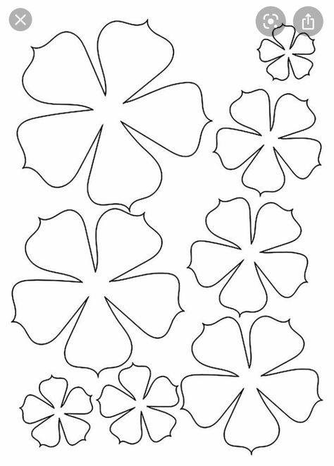 3d Flower Template, Flower Template Printable, Flower Templates Printable Free, Free Paper Flower Templates, Felt Flower Template, Felt Flowers Patterns, Flower Petal Template, Flower Templates Printable, Paper Succulents