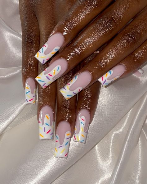 Candy Nail Art, Ice Cream Nails, Cotton Candy Nails, Candy Nails, Classy Acrylic, Classy Acrylic Nails, Festival Nails, Fire Nails, Nail Inspiration