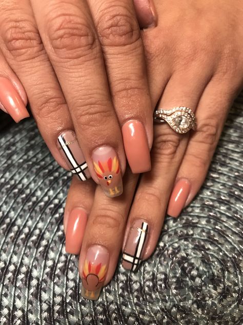 Turkey Nails, Neat Nails, Turkey Legs, Holiday Nail Designs, Nail Designs, Nails, Beauty