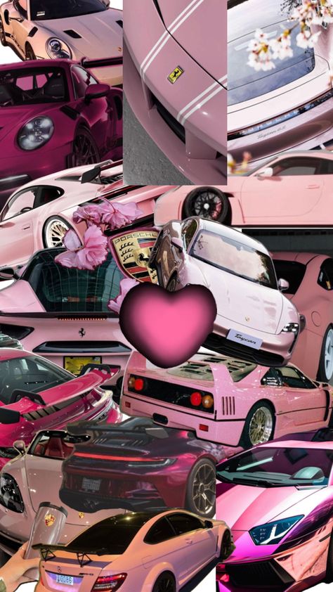 Love,pink,car🫶🏻💕 Pink Porsche, Pink Cars, Cars Aesthetic, Color Celeste, Pimped Out Cars, Pretty Phone Wallpaper, Girly Aesthetic, Iphone Wallpaper App, Watch Wallpaper