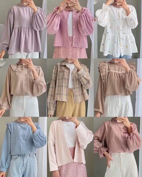 Muslimah Fashion Casual, Stylish Outfits Casual, Modest Casual Outfits, Simple Style Outfits, Fashion Top Outfits, Cute Dress Outfits, Modest Dresses Casual, Everyday Fashion Outfits, Casual Day Outfits