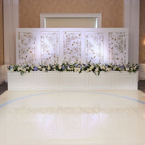 Traditional Stage Facade (36″ Tall) - Center Stage Floors Stage Facade, Marble Mirror, Smoked Mirror, Neon Design, Wall Bar, Center Stage, Flooring