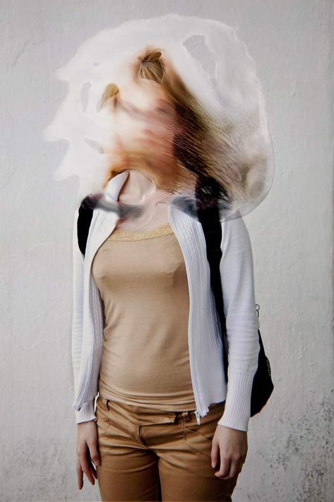 Experimental Portrait Photography by Angélica García Distorted Memories, Angelica Garcia, Photography Identity, Experimental Portrait, Distortion Photography, Manipulated Photography, Levitation Photography, Alternative Photography, Semester 2