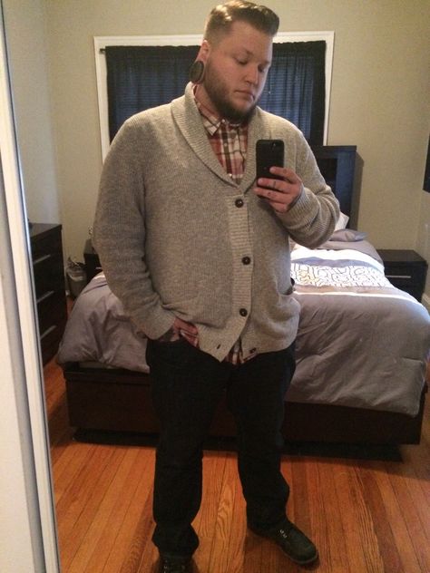 Chubby Guy Swag : Photo Plus Size Guy Outfits, Iron Rangers, Trans Outfit, Fat Acceptance, Big And Tall Style, Chubby Guy, Big Men Fashion, Beefy Men, Swag Men