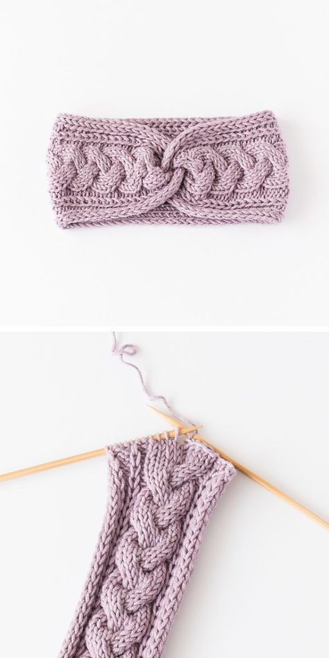 Knitted Headband Free Pattern, Knitted Headbands, Crochet Ear Warmer Pattern, Cable Headband, Cable Knit Headband, Knit Headband Pattern, Knitting Patterns Free Hats, Beginner Knitting Patterns, Crochet Headband Pattern