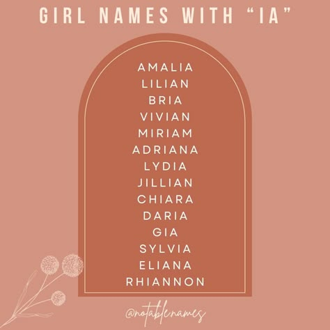 We did the boys, now it's time for the girls. Check out these girl names feature the IA sound. I love that the letters are the same but the sounds and vibes can vary so much. From vintage girl names to trendy and cool choices as well. Stunning all the same! What's your fave IA girl name? #names #girlnames #babynames #babynameinspo #babygirlnames #babynameinspiration #babynamesuggestions #babynameideas Names For Ocs, Vintage Girl Names, Fantasy Writing, Aspiring Author, Name Suggestions, Name Games, Name Inspiration, Fantasy Land, Book Writing Inspiration