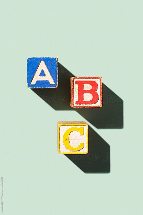 ABC blocks by Natalie JEFFCOTT - Stocksy United Building Blocks Illustration, Abc Illustration, Building Blocks Design, Abc Blocks, Atomic Habits, Block Play, Kids Blocks, Magazine Layout Design, Title Sequence