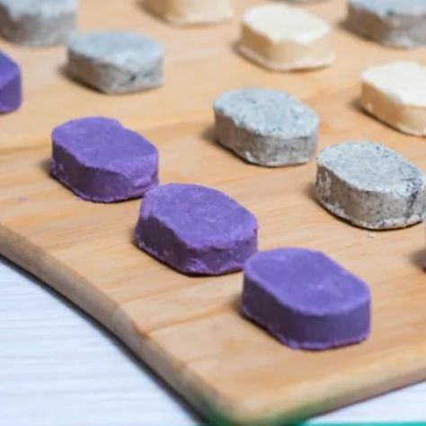 Ube Polvoron Ube Shortbread Cookie, Ube Shortbread, Polvoron Filipino, Polvoron Recipe, Ube Polvoron Recipe, Polvorones Recipe, Mexican Sweet Breads, Chef Ideas, Filipino Desserts