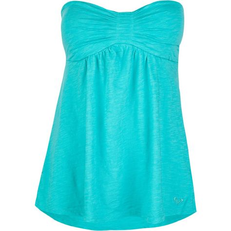 ROXY Sand Drift Womens Top ($34) ❤ liked on Polyvore featuring tops, shirts, dresses, tank tops, women, blue top, ruched top, ruched tank top, roxy shirts and ruched shirt Knit Tube Top, Teal Tank Top, Knit Tops, Summer Tank Tops, Cute Summer Outfits, Girl Top, Cute Tops, Roxy, Tube Top