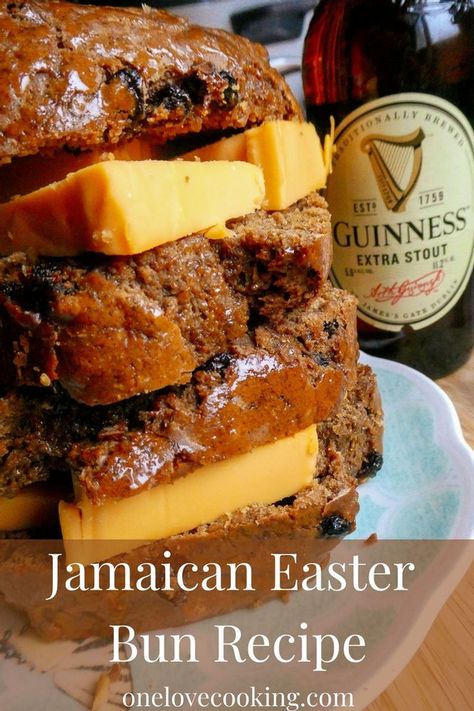 Jamaican Bun Recipe, Jamaican Spice Bun Recipe, Jamaican Easter Bun Recipe, Easter Buns, Jamaican Desserts, Caribbean Dishes, The Crucifixion Of Jesus, Easter Bun, Hot Cross Bun