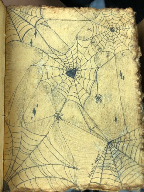 Spider Aesthetic Drawing, Spooky Spider Drawing, Spider Webb Drawings, Cobwebs Aesthetic, How To Draw Spider Web, Bea Poster, Spider Webs Drawing, Cobweb Art, Map Inktober