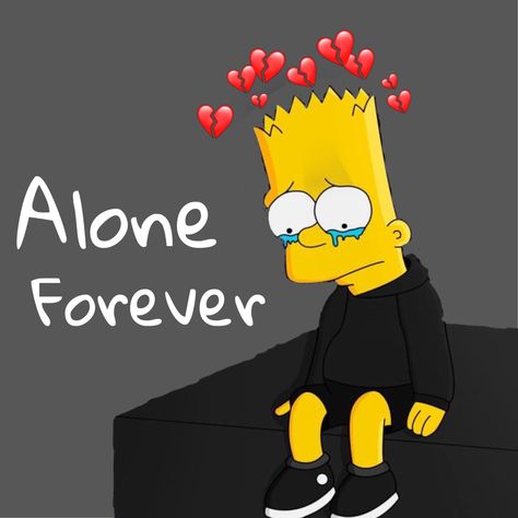 Emo Bart Simpson Pfp, Emo Bart Simpson, Bart Drawings, Simpsons Aesthetic, Simpsons Meme, Simpson Art, Bart Simpson Art, Emo Icons, Supreme Iphone Wallpaper