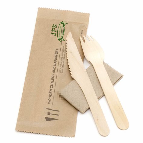 Wood cutlery Wooden Dinnerware, Catering Logo, Paper Napkin Folding, Disposable Utensils, Wood Cutlery, Disposable Cutlery, Organic Forms, Event Supplies, Unique Vases