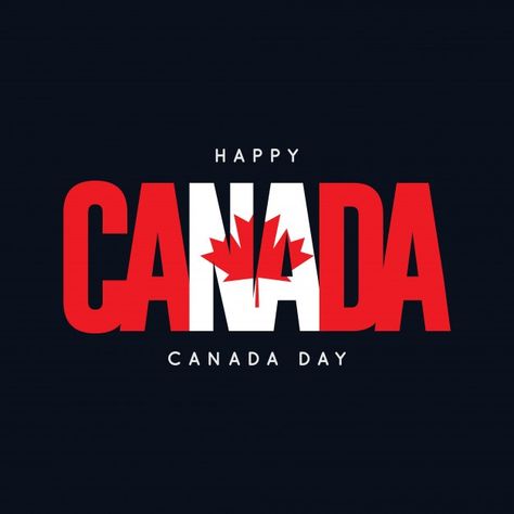 Happy canada day vector template design Premium Vector Canada Day Images, Canadian Facts, Human Giant, Canadian Immigration, Hoodie Art, Canada Logo, Canadian Things, Canada Pictures, I Am Canadian