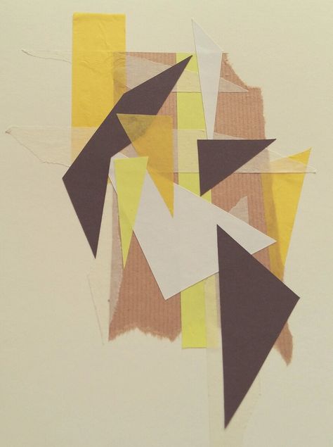 Triangle Collage, Abstract Collage, Inverted Triangle, Year 3, Mark Making, Triangles, Painting & Drawing, Architecture Design, Communication