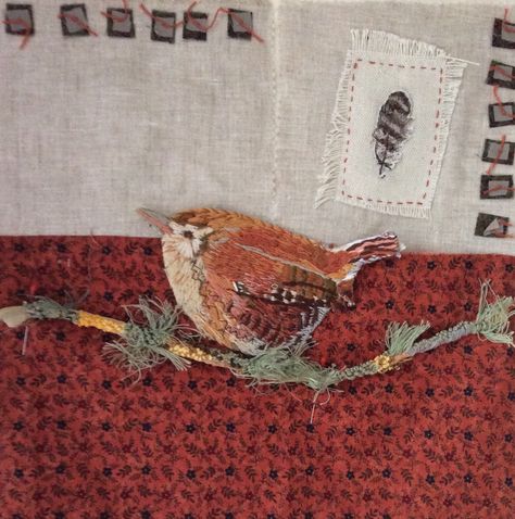 Textile Art Embroidery, Girl Crafts, Bird Quilt, Bird Embroidery, Slow Stitching, Fabric Birds, Sewing Art, Stitching Art, Big Girl